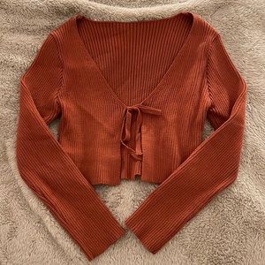 Burnt Orange Cardigan